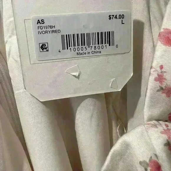 NWT Altar'd State SZ L Cream Square Neck Knee-Length Sundress - Picture 5 of 5